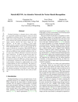 Sketch-R2CNN: An Attentive Network for Vector Sketch Recognition