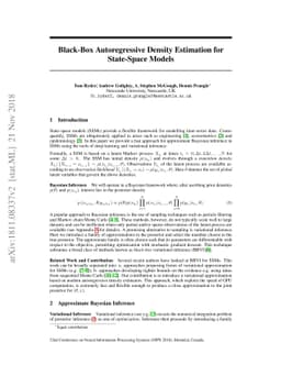 Black-Box Autoregressive Density Estimation for State-Space Models