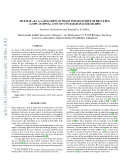 Multi-scale aggregation of phase information for reducing computational
  cost of CNN based DOA estimation