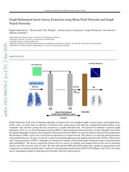 Graph Refinement based Airway Extraction using Mean-Field Networks and
  Graph Neural Networks