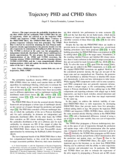 Trajectory PHD and CPHD filters