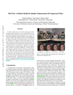 MGANet: A Robust Model for Quality Enhancement of Compressed Video