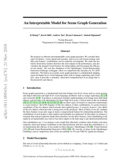 An Interpretable Model for Scene Graph Generation