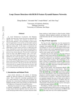 Loop Closure Detection with RGB-D Feature Pyramid Siamese Networks