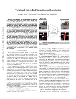 Variational End-to-End Navigation and Localization