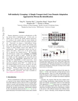 Self-similarity Grouping: A Simple Unsupervised Cross Domain Adaptation
  Approach for Person Re-identification
