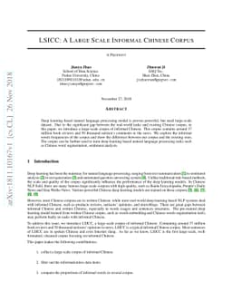 LSICC: A Large Scale Informal Chinese Corpus