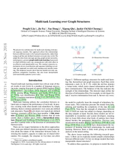 Multi-task Learning over Graph Structures