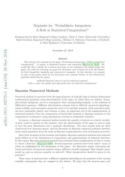 Rejoinder for "Probabilistic Integration: A Role in Statistical
  Computation?"