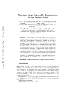 Matchable Image Retrieval by Learning from Surface Reconstruction