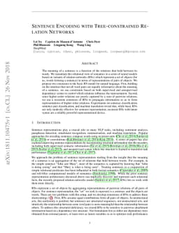 Sentence Encoding with Tree-constrained Relation Networks
