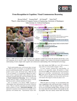 From Recognition to Cognition: Visual Commonsense Reasoning