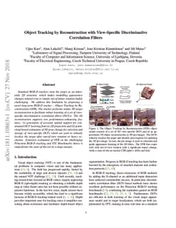 Object Tracking by Reconstruction with View-Specific Discriminative
  Correlation Filters