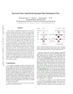 You Look Twice: GaterNet for Dynamic Filter Selection in CNNs