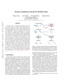 Iterative Transformer Network for 3D Point Cloud