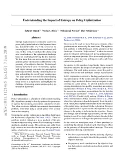 Understanding the impact of entropy on policy optimization