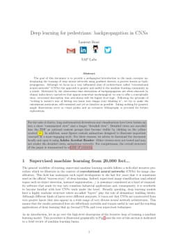 Deep learning for pedestrians: backpropagation in CNNs