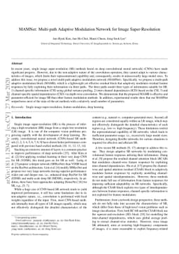 MAMNet: Multi-path Adaptive Modulation Network for Image
  Super-Resolution