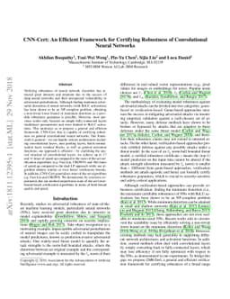 CNN-Cert: An Efficient Framework for Certifying Robustness of
  Convolutional Neural Networks