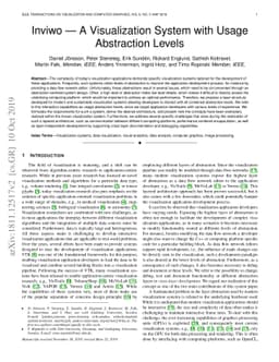 Inviwo -- A Visualization System with Usage Abstraction Levels