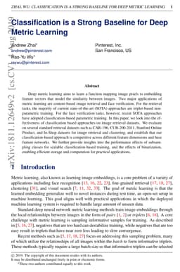 Classification is a Strong Baseline for Deep Metric Learning