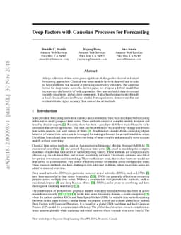 Deep Factors with Gaussian Processes for Forecasting
