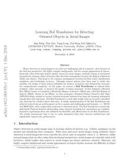 Learning RoI Transformer for Detecting Oriented Objects in Aerial Images