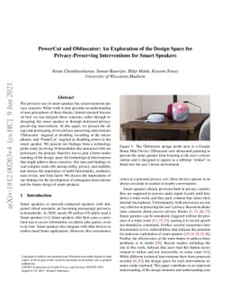 PowerCut and Obfuscator: An Exploration of the Design Space for
  Privacy-Preserving Interventions for Voice Assistants