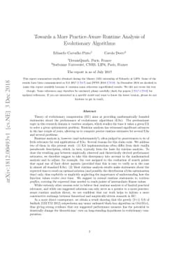 Towards a More Practice-Aware Runtime Analysis of Evolutionary
  Algorithms