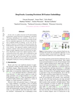 DeepVoxels: Learning Persistent 3D Feature Embeddings