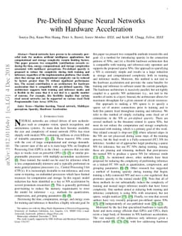 Pre-Defined Sparse Neural Networks with Hardware Acceleration