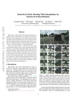 Zoom-In-to-Check: Boosting Video Interpolation via Instance-level
  Discrimination