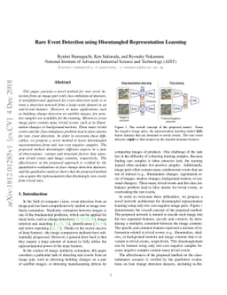 Rare Event Detection using Disentangled Representation Learning