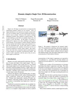 Domain-Adaptive Single-View 3D Reconstruction
