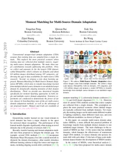 Moment Matching for Multi-Source Domain Adaptation