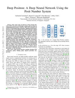 Deep Positron: A Deep Neural Network Using the Posit Number System