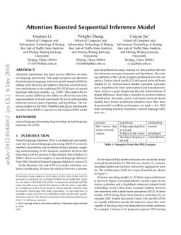Attention Boosted Sequential Inference Model