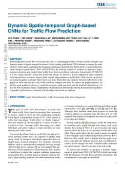 Dynamic Spatio-temporal Graph-based CNNs for Traffic Prediction