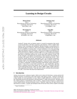 Learning to Design Circuits