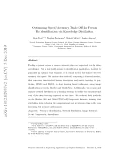 Optimizing speed/accuracy trade-off for person re-identification via
  knowledge distillation