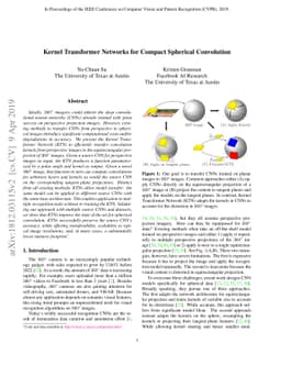 Kernel Transformer Networks for Compact Spherical Convolution