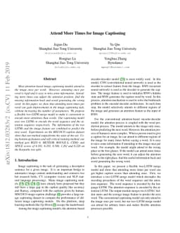 Attend More Times for Image Captioning