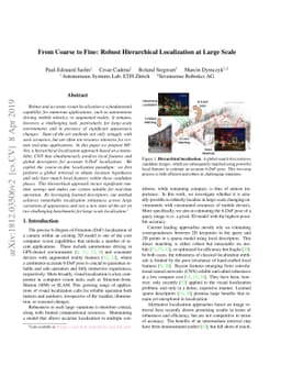 From Coarse to Fine: Robust Hierarchical Localization at Large Scale