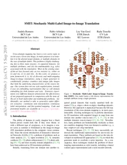 SMIT: Stochastic Multi-Label Image-to-Image Translation
