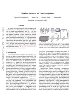 SlowFast Networks for Video Recognition