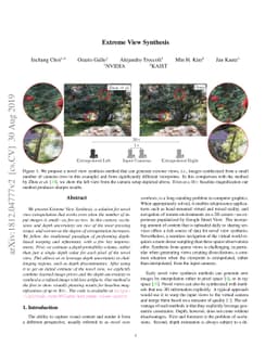 Extreme View Synthesis