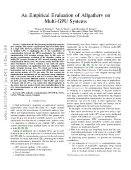 An Empirical Evaluation of Allgatherv on Multi-GPU Systems
