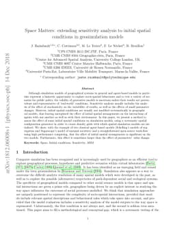 Space Matters: extending sensitivity analysis to initial spatial
  conditions in geosimulation models