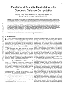 Parallel and Scalable Heat Methods for Geodesic Distance Computation
