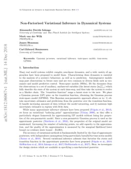 Non-Factorised Variational Inference in Dynamical Systems